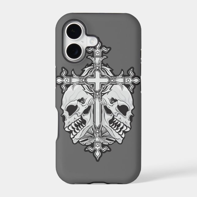 Gothic Cross with Skulls (Back)