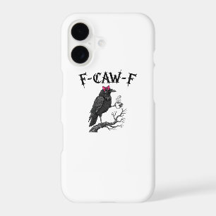 Gothic Crow F-Caw-F Bird Funny Halloween Raven