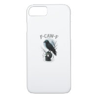 Gothic Crow F-Caw-F Raven Skull Moon Halloween