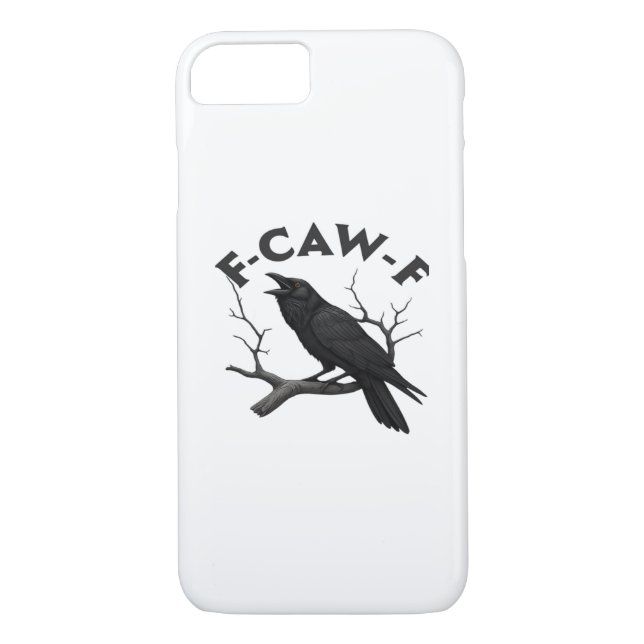 Gothic Crow Funny F-Caw-F Humour Essential Creativ Case-Mate iPhone Case (Back)