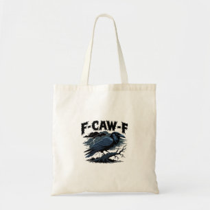 Gothic Crow Funny Humour F-Caw-F Essential Minimal Tote Bag