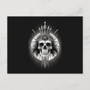 Gothic Crowned Skull Postcard