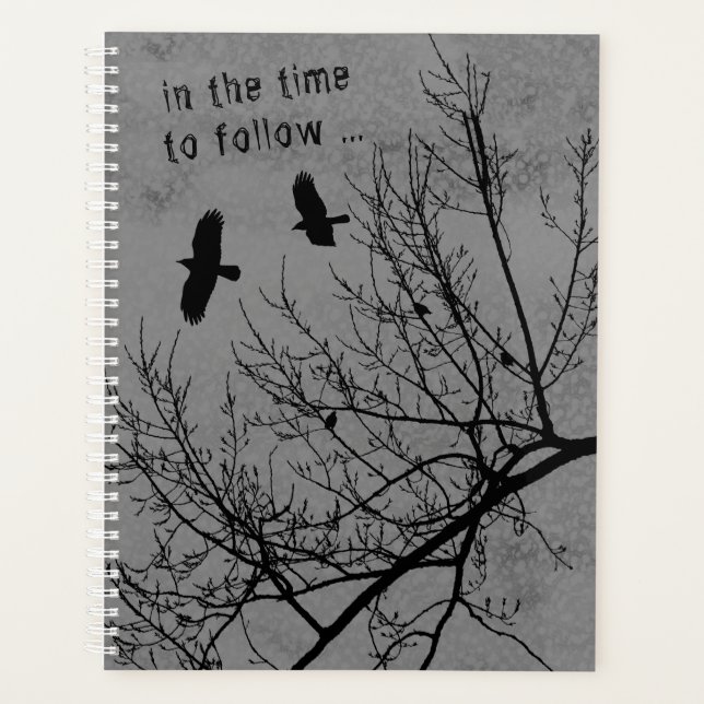 Gothic Crows and Trees Landscape Planner (Front)