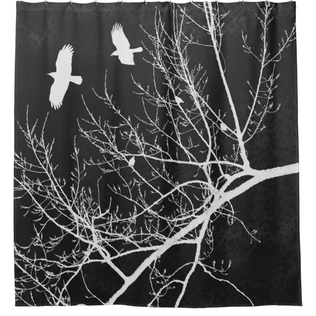 Gothic Crows and Trees Landscape Silhouette (Front)