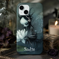 Gothic Dark Fantasy Fairy Skeleton Custom Name