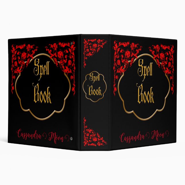 Gothic Dark Magic Personalized Binder (Background)