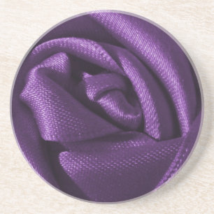 Gothic Dark Purple Rose Coaster