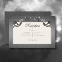 Gothic Dark Skeletons & Rose Heart Reception