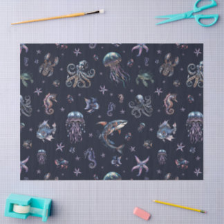 Gothic Dark Underwater World Tissue Paper
