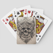 Gothic Decks: Skull-themed Classic Playing Cards