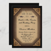 Gothic Deco Death to Her 20s Birthday Party