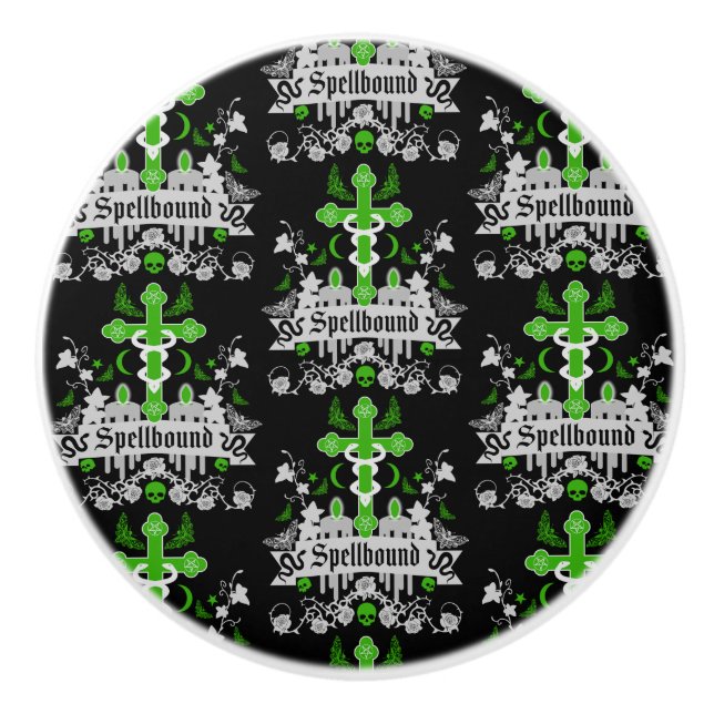 Gothic Decorative Ceramic Knob (Front)