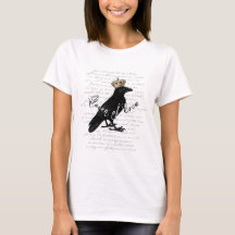 Gothic Design "Queen of Crow" Typography Collage