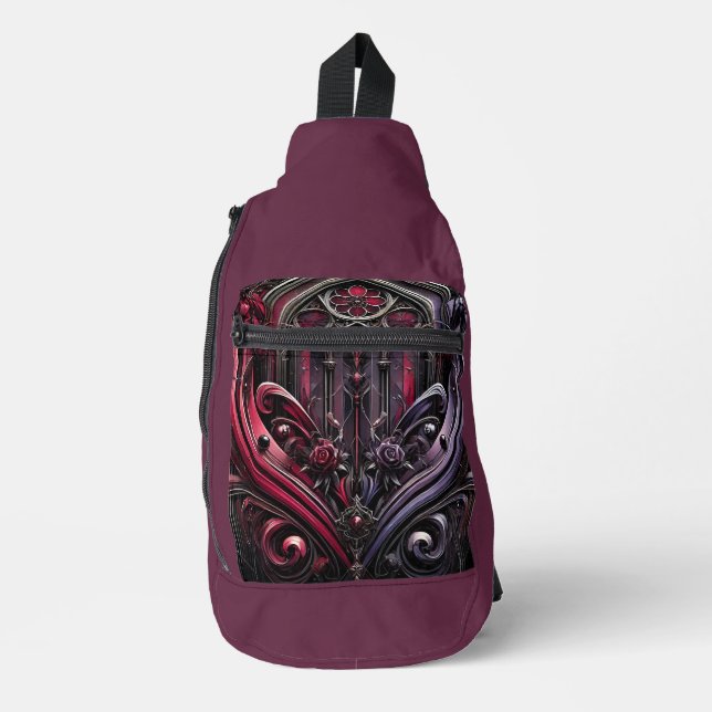 Gothic Design Sling Backpack (Front)