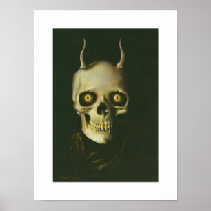 Gothic Devil Skull Print