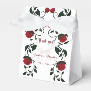 Gothic Dripping Bloody Roses Moody Wedding Favor Box