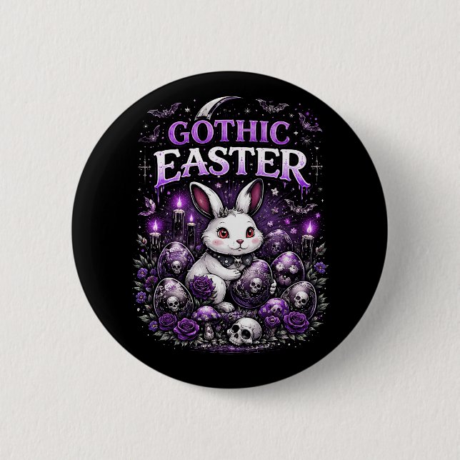Gothic Easter 2 Inch Round Button (Front)
