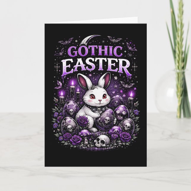Gothic Easter Holiday Card (Front)