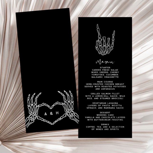 Gothic Edgy Wedding Dinner Menu (Creator Uploaded)