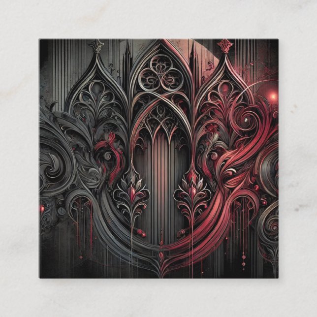 Gothic Elegance Business Card (Front)