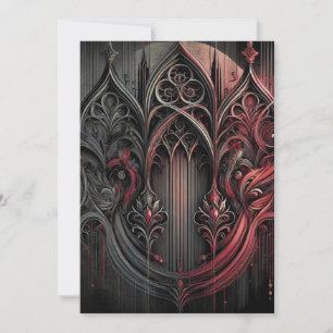 Gothic Elegance Flat Holiday Card