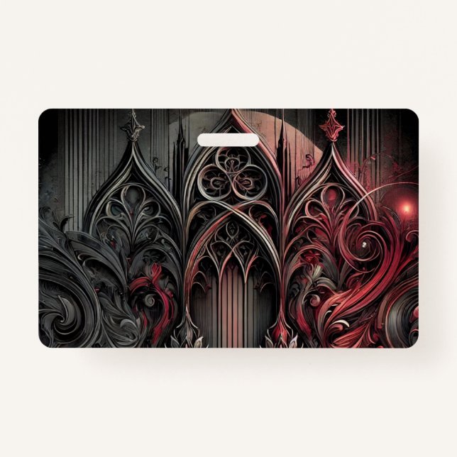 Gothic Elegance Name Badge (Front)
