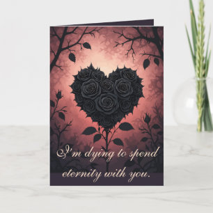 Gothic Elegance Of Loves Complexity Card
