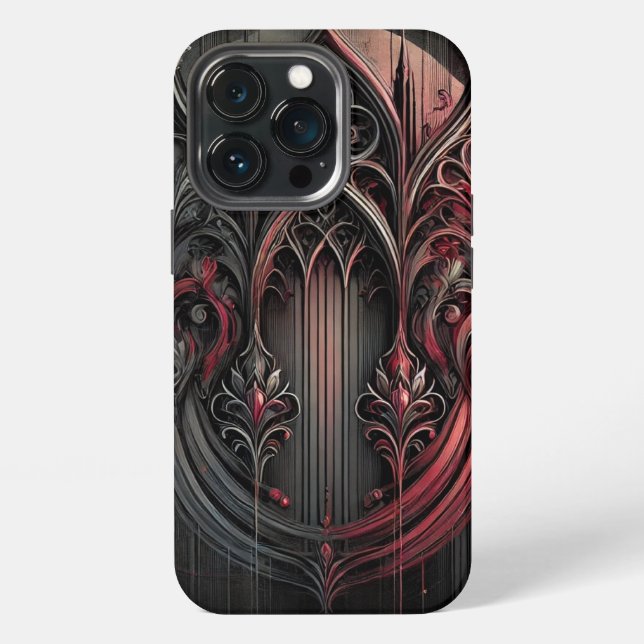 Gothic Elegance Phone Case (Back)
