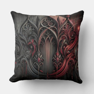 Gothic Elegance Table Tent Sign Throw Pillow