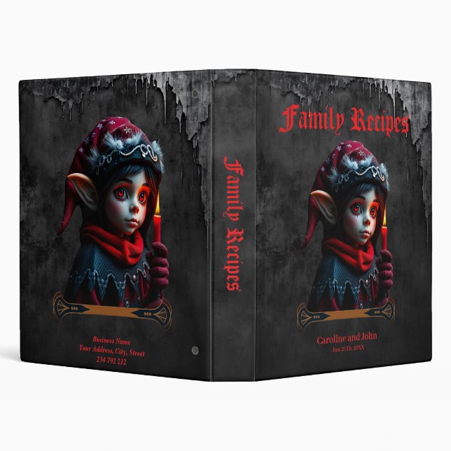 Gothic elf magic under the full moon.  binder (Background)