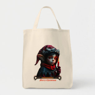 Gothic elf magic under the full moon. tote bag