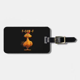 Gothic F-Caw-F Crow Funny Humor Luggage Tag