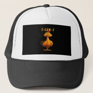 Gothic F-Caw-F Crow Funny Humor Trucker Hat
