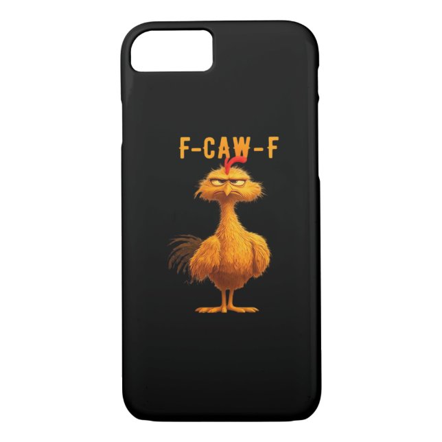 Gothic F-Caw-F Crow Funny Humour Case-Mate iPhone Case (Back)