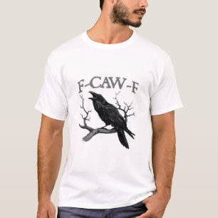 Gothic F-Caw-F Funny Crow Humour Essential Vintage T-Shirt