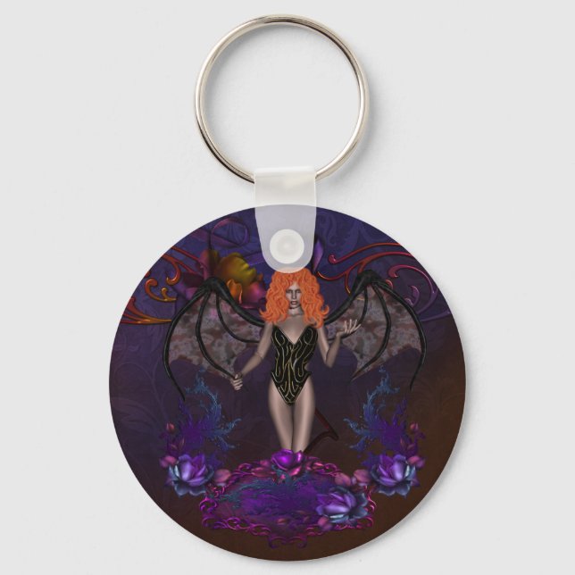 Gothic Faerie Keychain (Front)