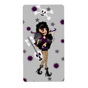 Gothic Faerie with Skull Guitar