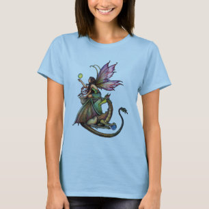 Gothic Fairy and Dragon Ladies T-Shirt