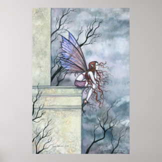 Gothic Fairy Art Poster by Molly Harrison