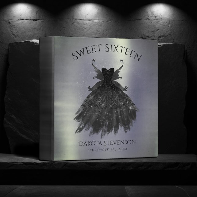 Gothic Fairy Black Gown | Vampy Goth Glam Sheen Binder (Creator Uploaded)