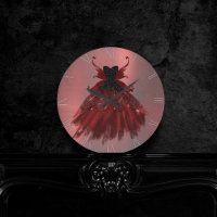 Gothic Fairy Crimson Gown | Deep Radiant Red Sheen
