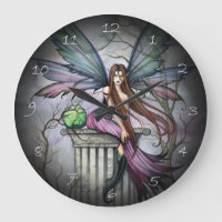 Gothic Fairy Fantasy Art Wall Clock
