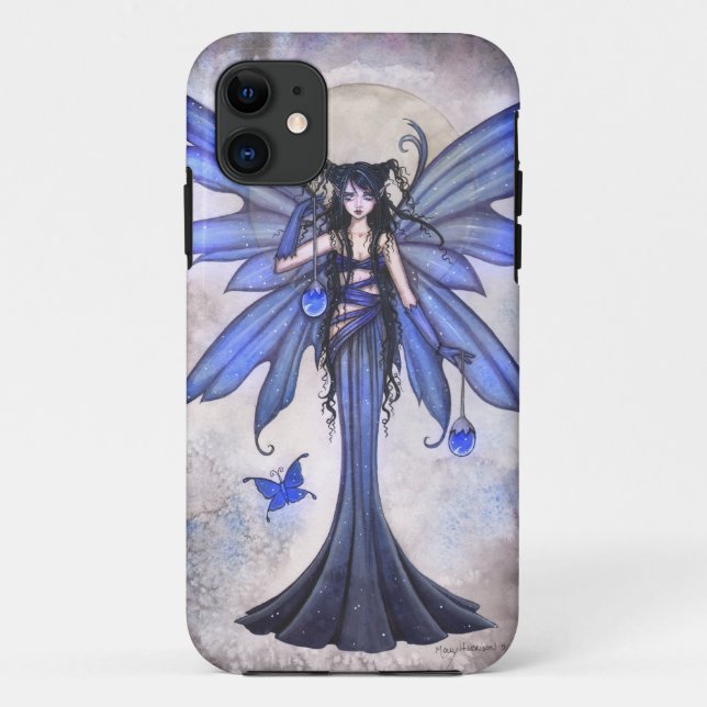 Gothic Fairy Fantasy iPhone Case by Molly Harrison (Back)