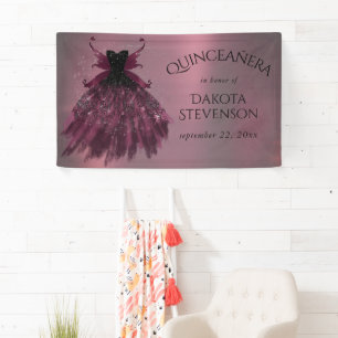 Gothic Fairy Fuchsia Gown   Punk Rock Pink Magenta Banner