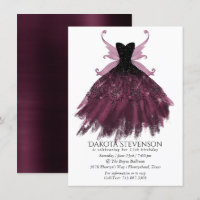 Gothic Fairy Fuchsia Gown | Punk Rock Pink Magenta