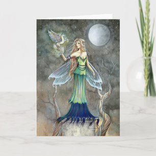 Gothic Fairy Pegasus Card ~ Blank