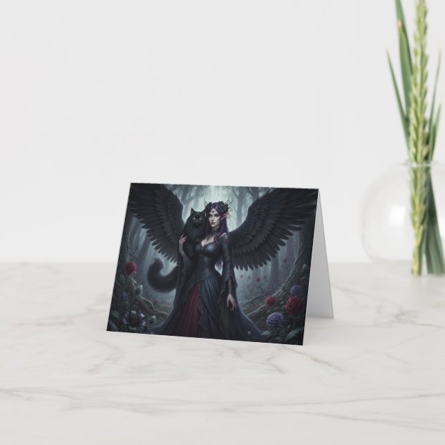 Gothic Fairy Portrait Card (Front)