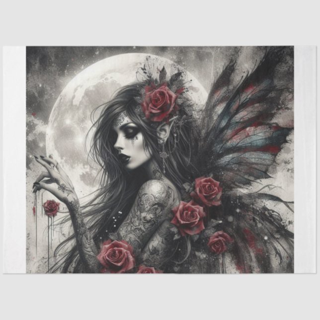 Gothic Fairy Tissue Paper (Front)