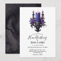 Gothic Fantasy Dark Purple Candelabra Handfasting
