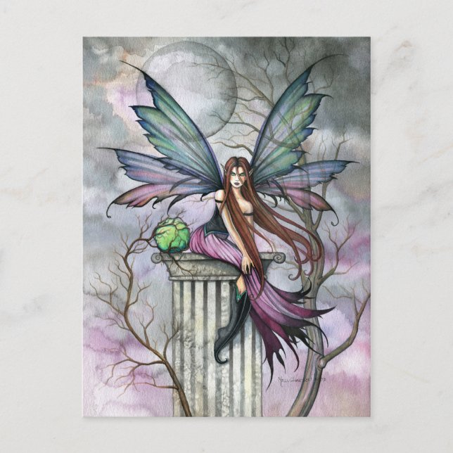 Gothic Fantasy Fairy Art Postcard (Front)